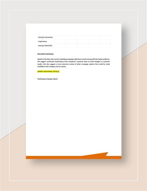 Free Marketing Campaign Report Template - Google Docs, Word, Apple ...