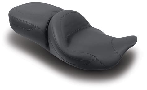 Mustang One Piece Heated Super Touring Seat For Harley Touring