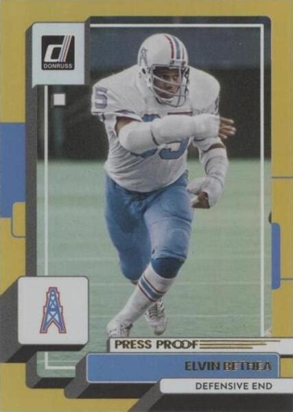 Panini Donruss Press Proof Premium Elvin Bethea For Sale