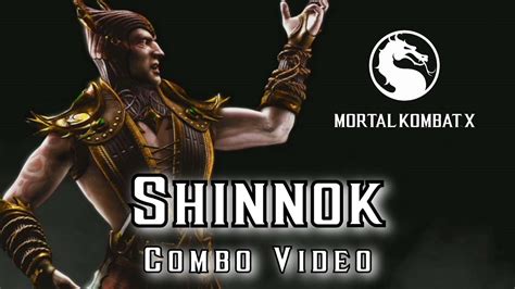 Mortal Kombat X Shinnok Combo Video All Variations Youtube