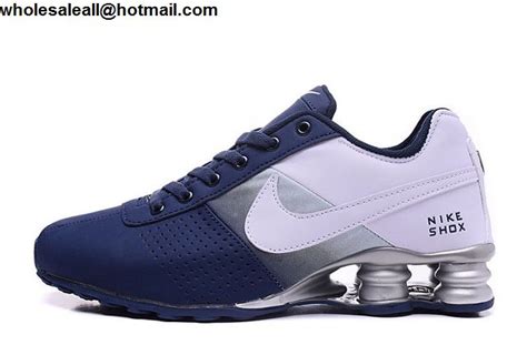 Mens Nike Shox Deliver Blue White Silver 12704 Wholesale Sneakers