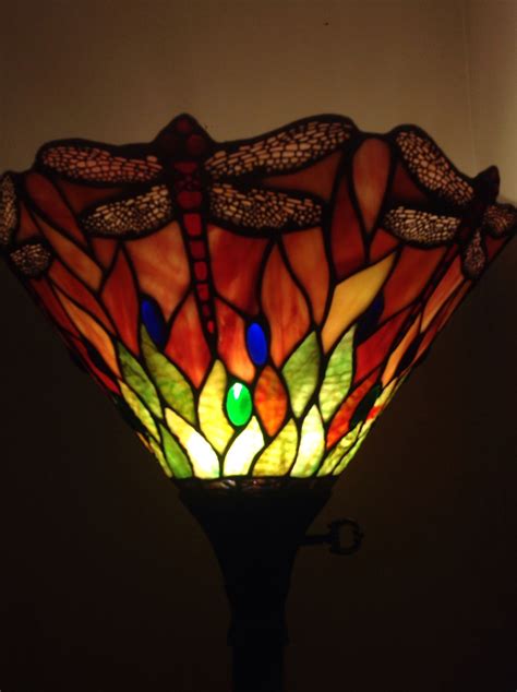 Dragonfly Stained Glass Lamp Stained Glass Lamps Dragonfly Stained Glass Glass Lamp