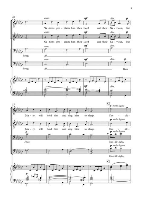 Candlelight Carol by John Rutter - Score - Digital Sheet Music | Sheet ...