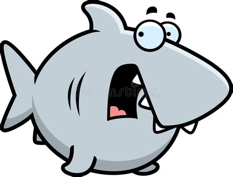 Scared Cartoon Shark Stock Vector Illustration Of Clipart