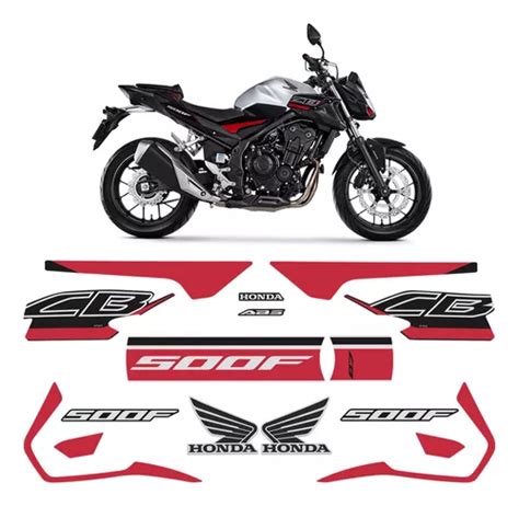 Kit Adesivos Para Cb F Honda Moto Prata