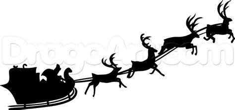 Flying Reindeer Drawing | Free download on ClipArtMag