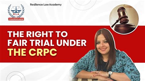 The Right To Fair Trial Under The CRPC Dr Nidhi Sharma YouTube