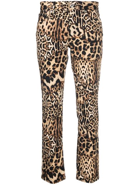 Just Cavalli Leopard Print Trousers Farfetch