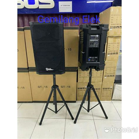 Jual Speaker Aktif Pasif Inch Black Spider Gt Ps Shopee Indonesia