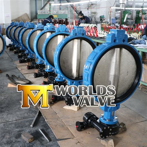 Wafer Type Butterfly Valve With Cast Iron Ductil Iron Body And Disc