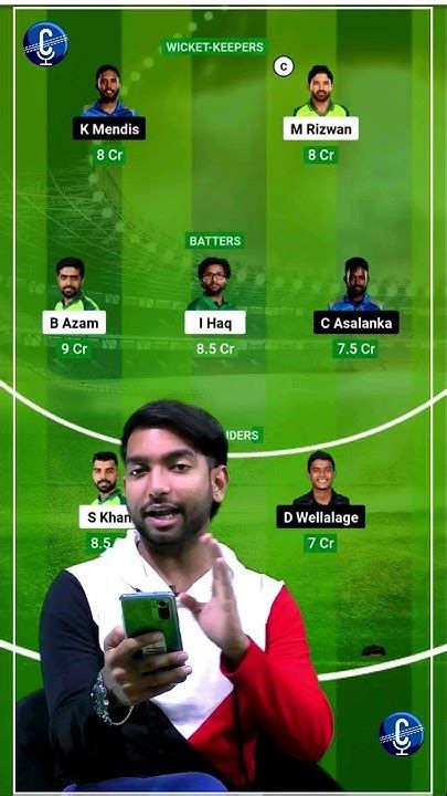 Icc Odi World Cup 2023 Pak Vs Sl Dream11 Team Pakistan Vs Sri Lanka