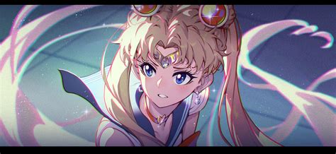 Blue Eyes Blonde Tsukino Usagi Anime Girls Artwork Madyy Anime