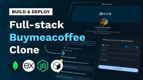 Build And Deploy Buymeacoffee With MongoDB NodeJS ExpressJS