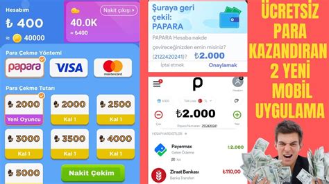 PARA KAZANDIRAN 2 YENİ MOBİL UYGULAMA Kayıt Ol 400 Para Kazan