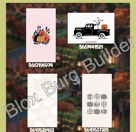 Bloxburg Fall Decal Codes