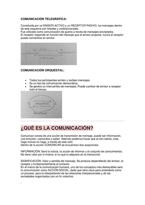 Documento Apuntes Teor A De La Comunicaci N Uade Studocu