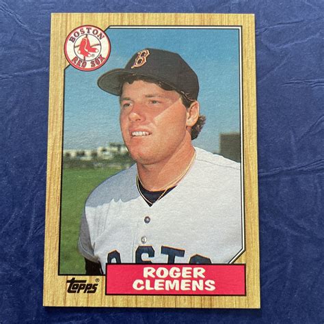 1987 Topps 340 Roger Clemens MLB BOSTON RED SOX LEGEND PITCHER ビンテージ