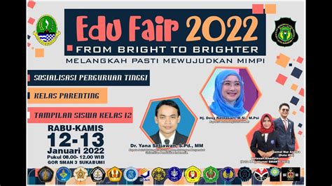 Edu Fair SMA Negeri 3 Sukabumi Tahun 2022 Hari Ke 2 Kelas Parenting