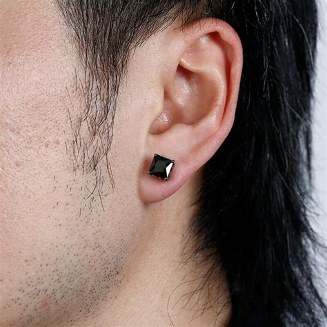 Jeulia Punk Hip Hop Men S Titanium Steel Stud Earrings Jeulia Jewelry