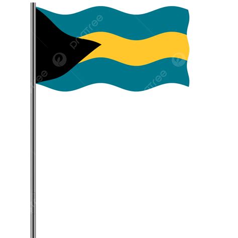 Bahamas Flag With Pole Png Vector Psd And Clipart With Transparent