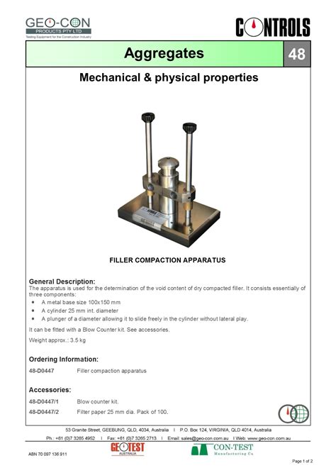 Filler Compaction Apparatus | Geo-Con Products