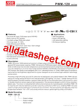 Pwm Datasheet Pdf Mean Well Enterprises Co Ltd