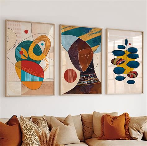 African American Art Set of 3 Prints. Colorful Contemporary - Etsy