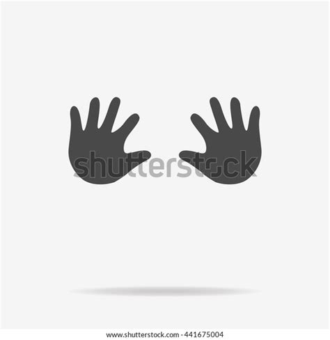 Baby Hands Icon Vector Concept Illustration Stock Vector (Royalty Free) 441675004 | Shutterstock