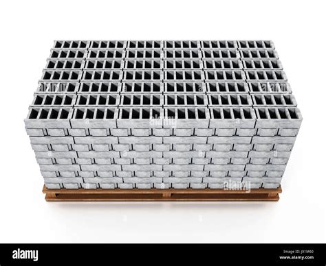 Bricks On Pallet Cut Out Stock Images And Pictures Alamy