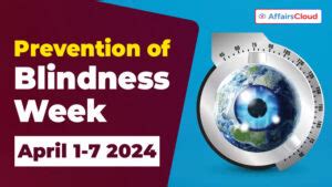 Prevention Of Blindness Week 2024 April 1 7