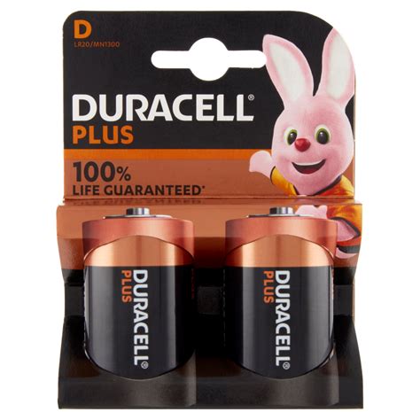 Duracell Plus D Batterie Torcia Alcaline 1 5v Lr20 Mn1300 Confezione Da 2 Pile Duracell Carrefour