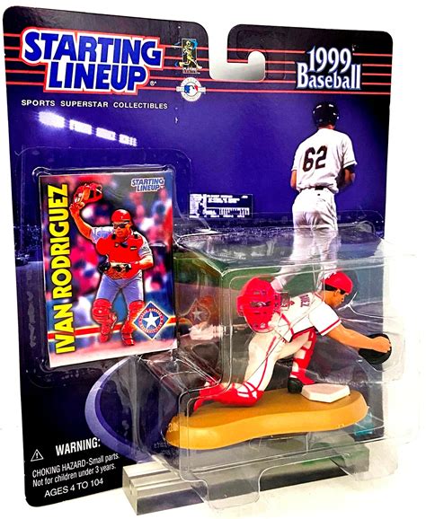 Vintage 1999 Baseball Starting Lineup Ivan Rodriguez Sports Superstar