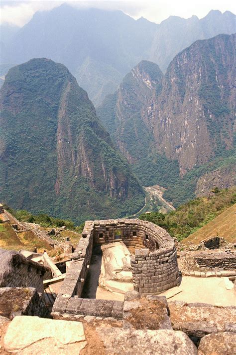 Temple Of The Sun Machu Picchu Raingod