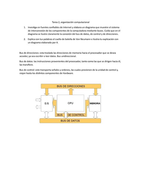 Tarea 2 organizacion computacional Tarea 2 organización