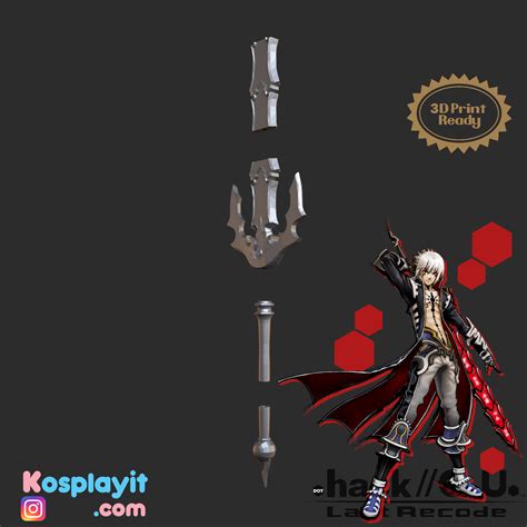 Stl File Haseo 5th Form Sword 3d Model Dot Hack Cosplay 3d Printing