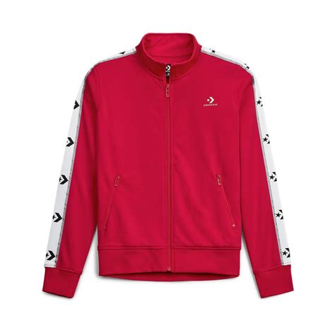 Womens Star Chevron Track Jacket In Cherry Red Converse Canada