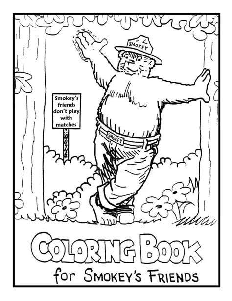 Free Printable Smokey The Bear Coloring Pages Smokey The Bear Free For