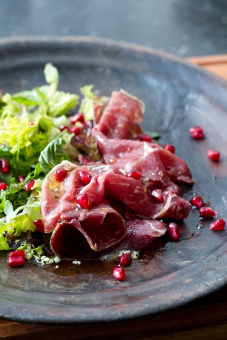 Ensalada De Cecina Con Pomegranate Salade Met Cecina En Granaatappel