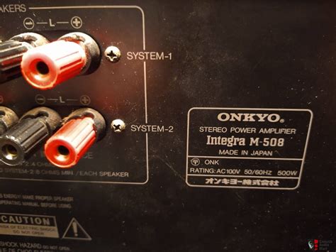 Onkyo Integra M Amplifier P Pre Amplifier In Beautifull