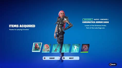 How To Get Chromatica Armor Lady Gaga Skin For Free Fortnite Youtube