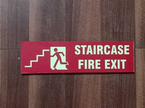 Rectangular Red Fire Safety Signages For Industrial At Rs Square