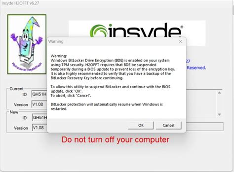 Black Screen On Insyde Software Firmware Update An E Acer