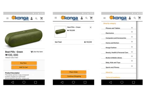 Konga Mobile app on Behance