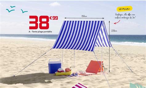 Promo Tente Plage Portable Chez Gifi Icatalogue Fr