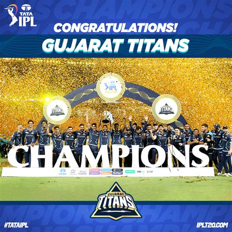 Indianpremierleague On Twitter Gujarattitans Winning Their Maiden