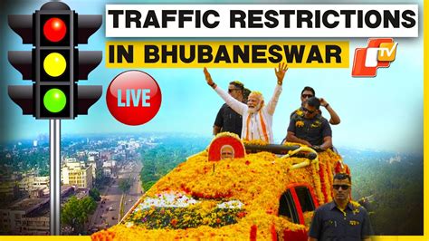 OTV LIVE Traffic Restrictions For PM Modi S Mega Roadshow In