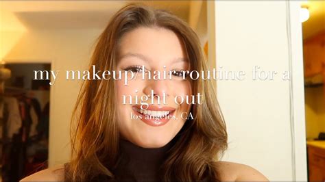 My Makeup Hair Routine For A Night Out Youtube