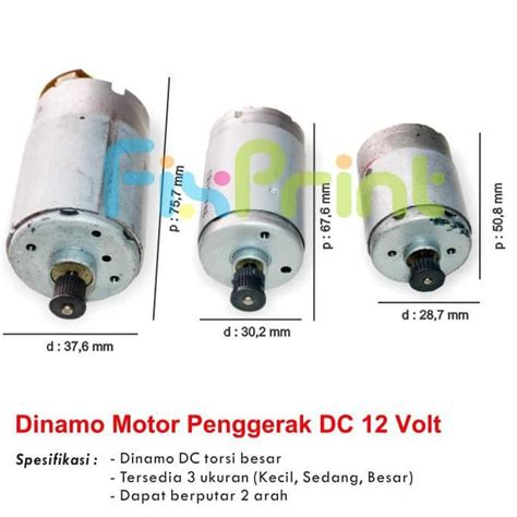 Jual Dinamo Motor Dc Volt V Torsi Besar Generator Mini Drill