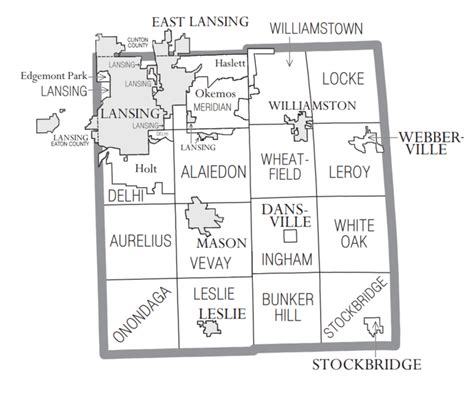 Image Ingham County Mi Census Map