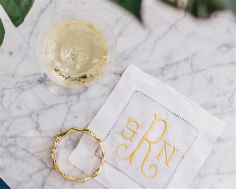 Monogrammed Cocktail Napkins || Why Everyone Should Have Them